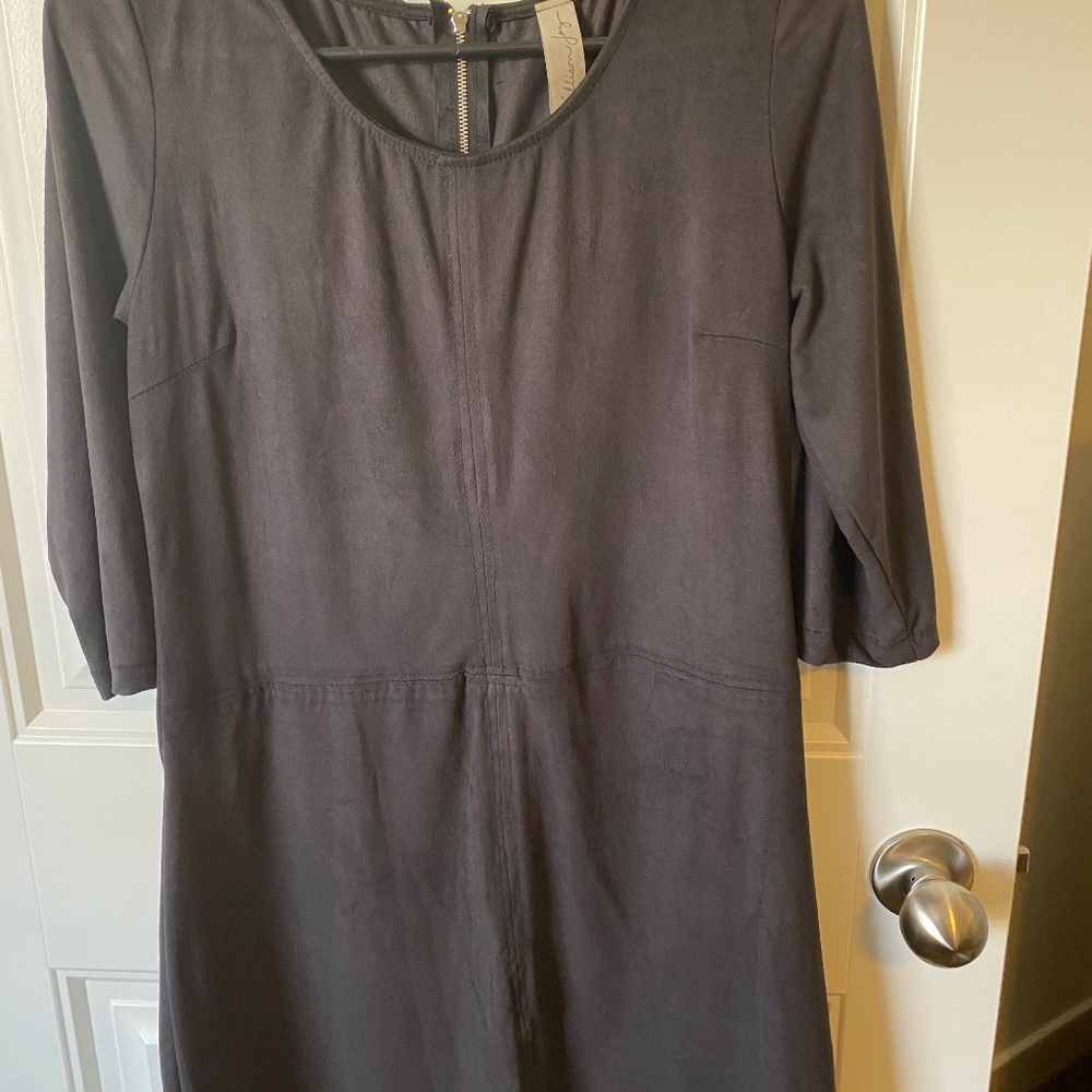 Suede Dark Gray Dress